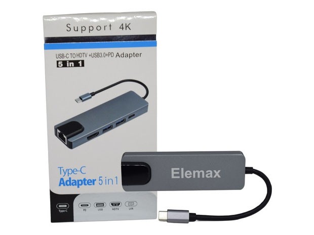 &u+ HUB TIPO C MACBOOK BYL-2007 5 EN 1